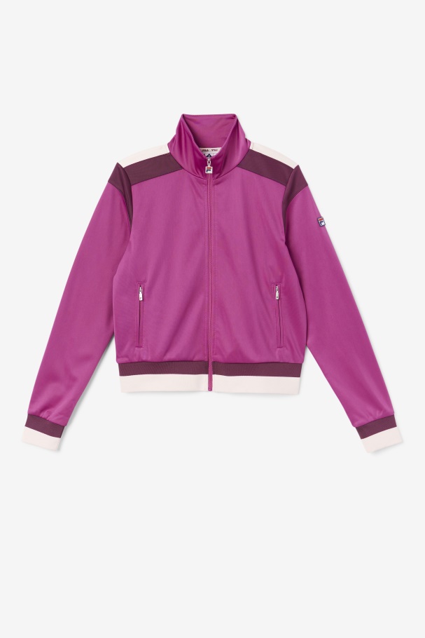 Rouge/Grape Wine/Potpourri Fila UK Sandy Track Jacket