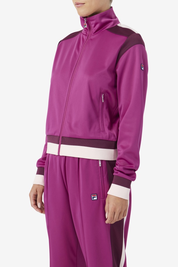 Rouge/Grape Wine/Potpourri Fila UK Sandy Track Jacket