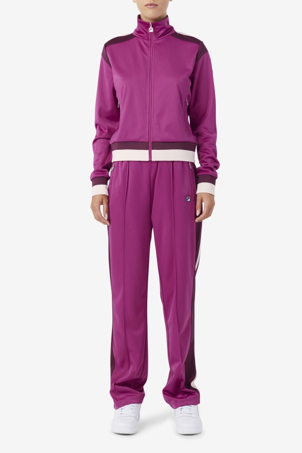 Rouge/Grape Wine/Potpourri Fila UK Sandy Track Jacket