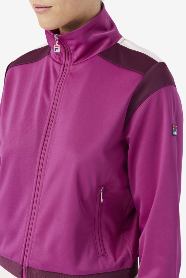 Rouge/Grape Wine/Potpourri Fila UK Sandy Track Jacket