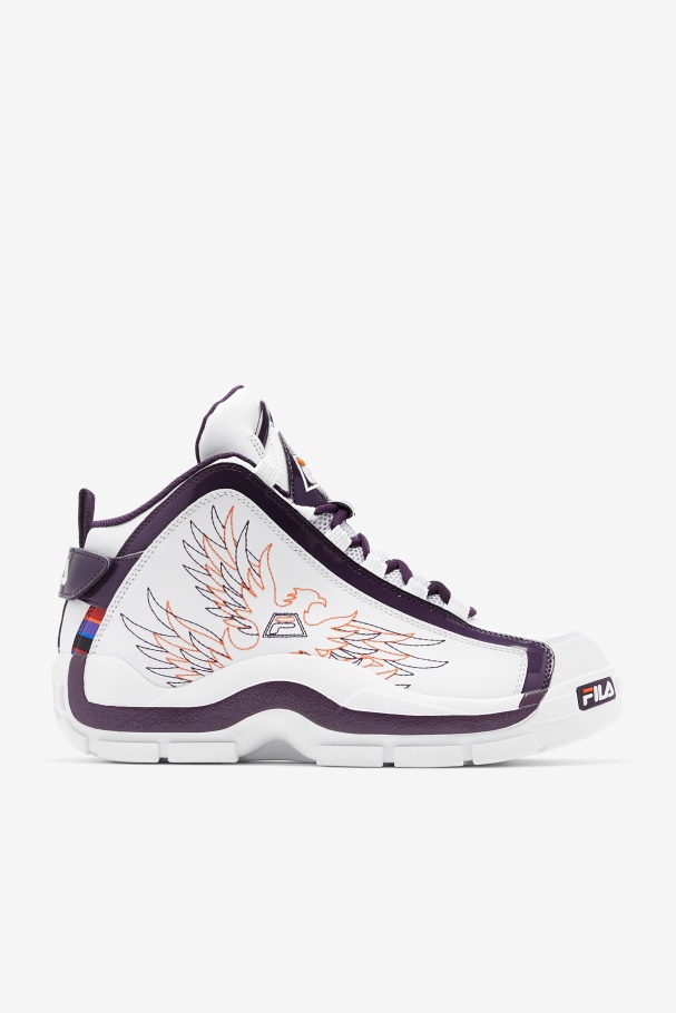 Men's Grant Hill 2 History White/Purple Pennant/Orange Fila UK