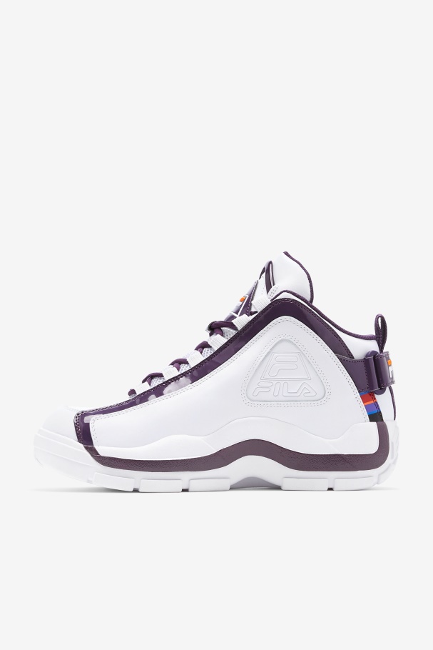 Men\'s Grant Hill 2 History White/Purple Pennant/Orange Fila UK