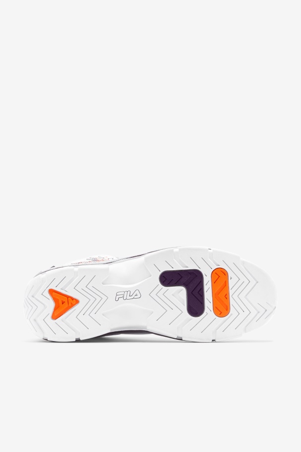 Men\'s Grant Hill 2 History White/Purple Pennant/Orange Fila UK