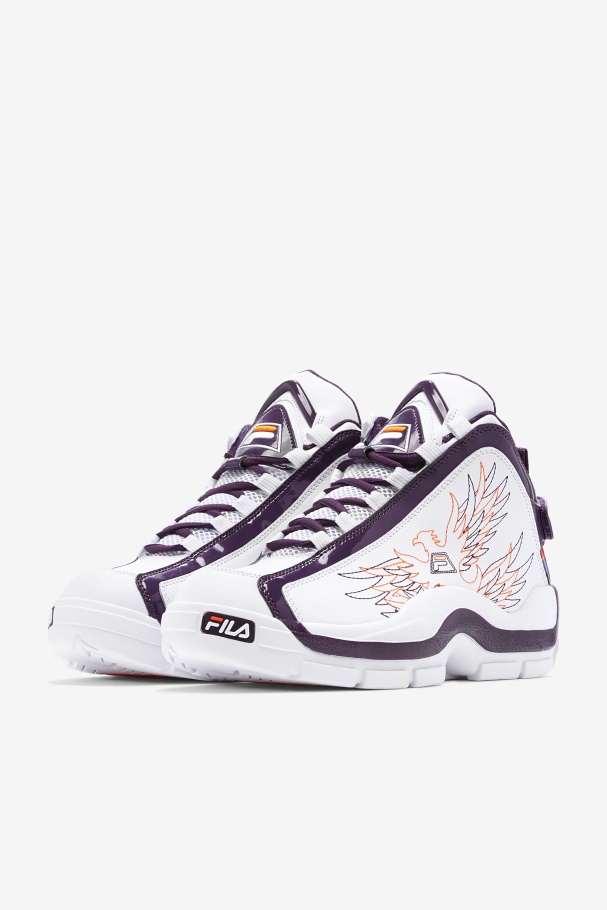 Men\'s Grant Hill 2 History White/Purple Pennant/Orange Fila UK