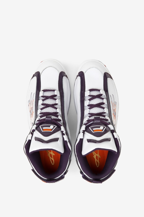 Men\'s Grant Hill 2 History White/Purple Pennant/Orange Fila UK