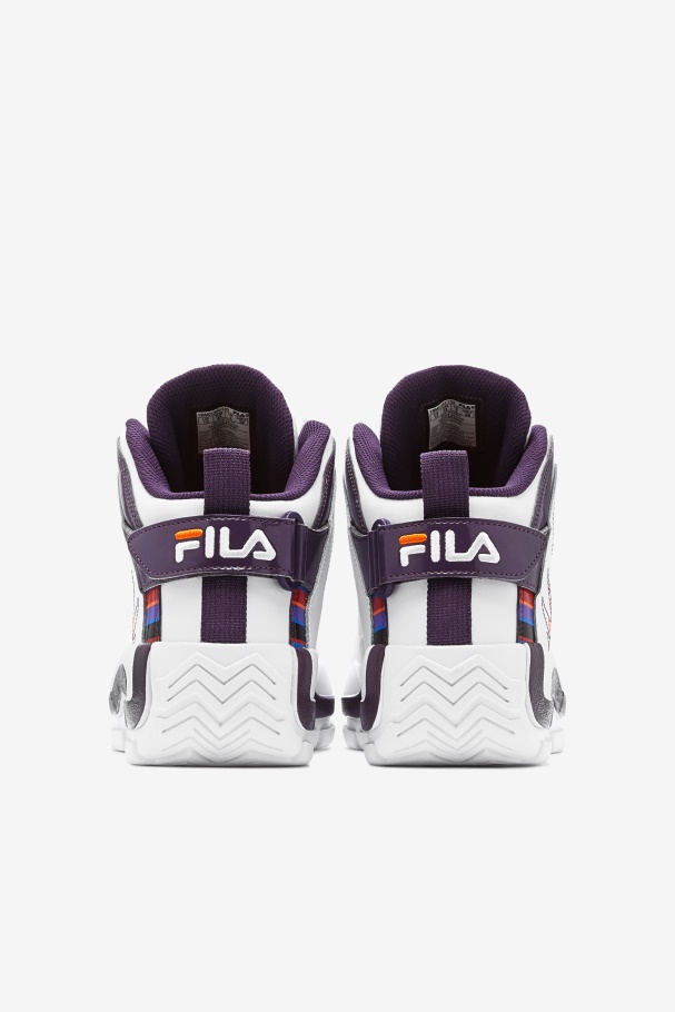 Men\'s Grant Hill 2 History White/Purple Pennant/Orange Fila UK