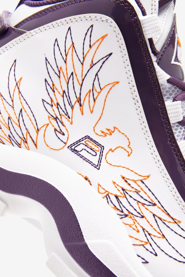 Men\'s Grant Hill 2 History White/Purple Pennant/Orange Fila UK