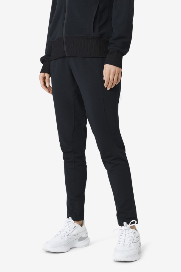 Black Fila UK Fi-Lux Slim Leg Pant