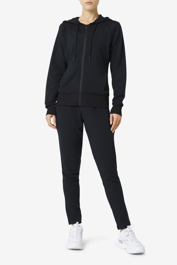 Black Fila UK Fi-Lux Slim Leg Pant