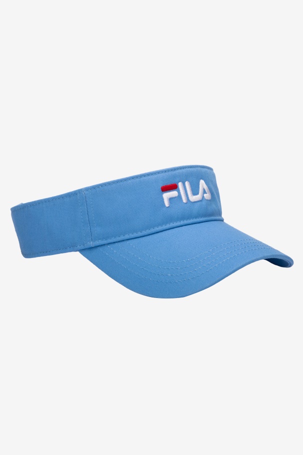 Cornflower Blue Embroidered Visor Fila UK