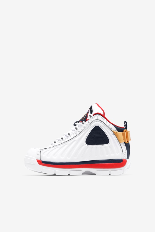 Little Kids\' Grant Hill 2 Game Break White/Blues/Red Fila UK
