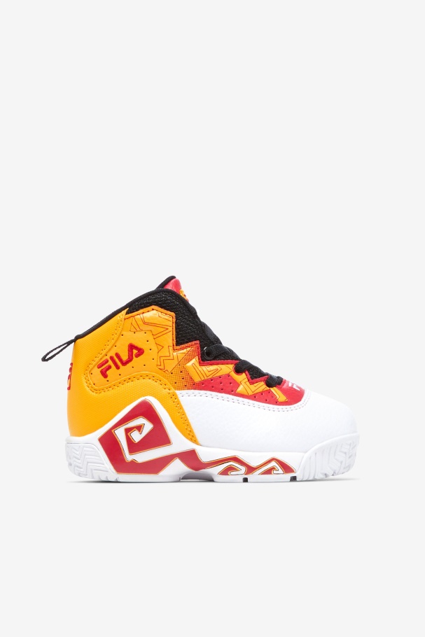 Fila UK Toddler's MB White/Gold/Red