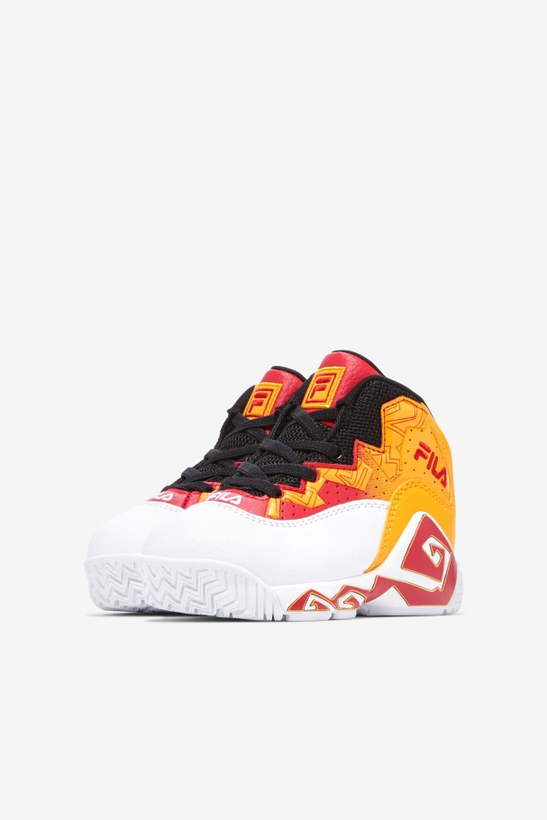 Fila UK Toddler\'s MB White/Gold/Red
