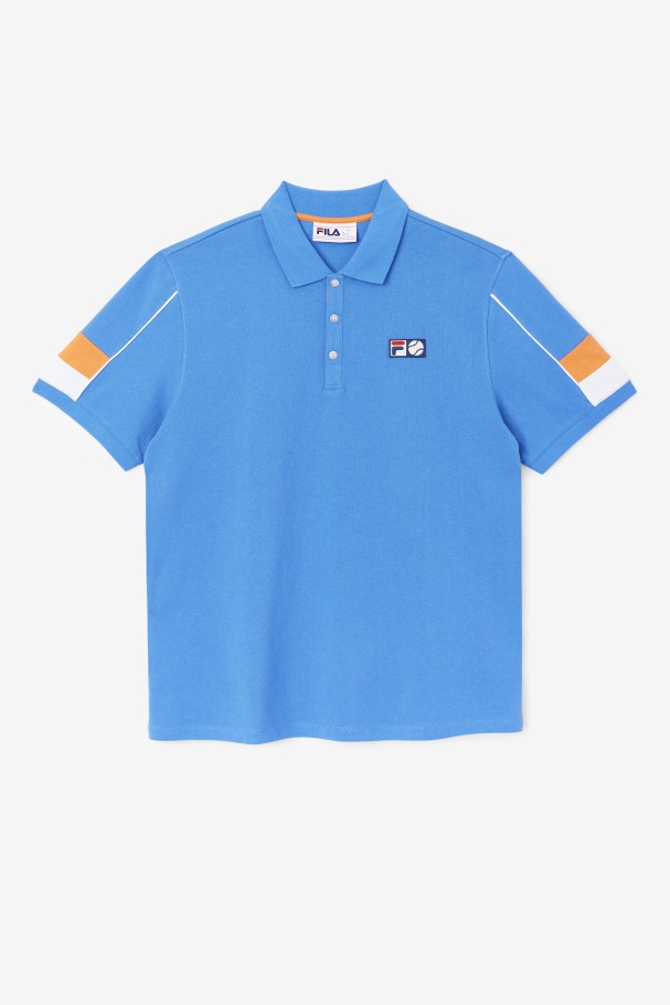 Strong Blue/White/Coral Rose Coda Polo Fila UK
