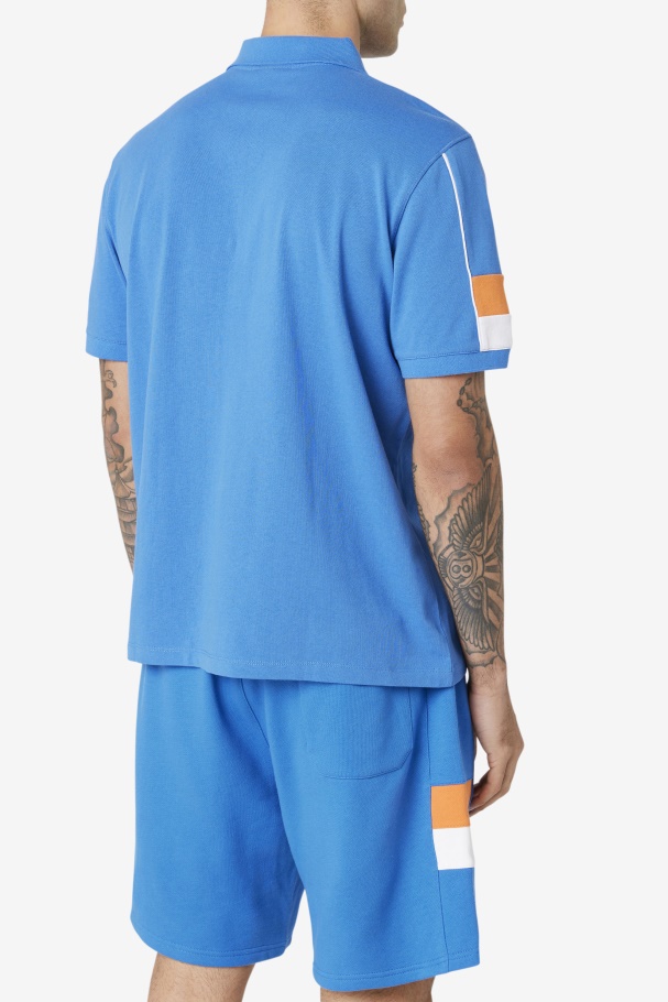 Strong Blue/White/Coral Rose Coda Polo Fila UK