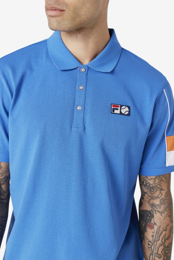 Strong Blue/White/Coral Rose Coda Polo Fila UK