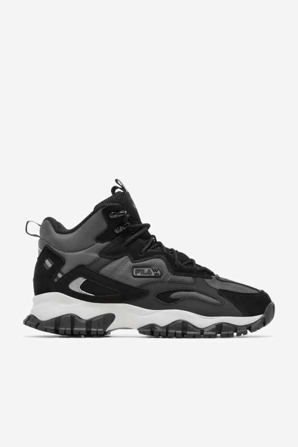 Shadow/Black/Silver Gray Men's Ray Tracer Tr 2 Mid Fila UK