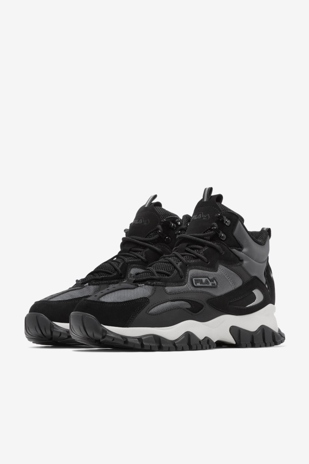 Shadow/Black/Silver Gray Men\'s Ray Tracer Tr 2 Mid Fila UK