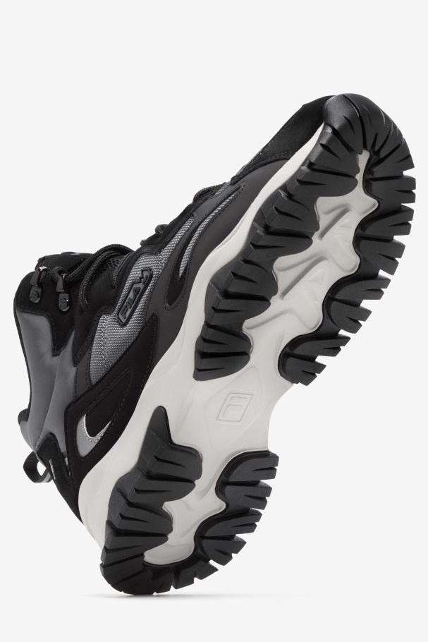 Shadow/Black/Silver Gray Men\'s Ray Tracer Tr 2 Mid Fila UK