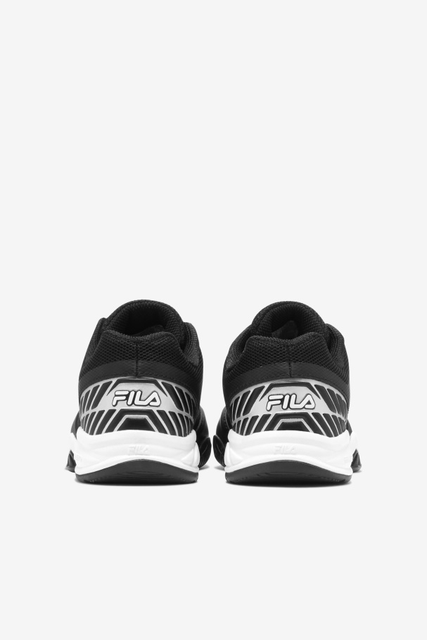 Kids\' Axilus Jr Fila UK Black/White/Metallic Silver