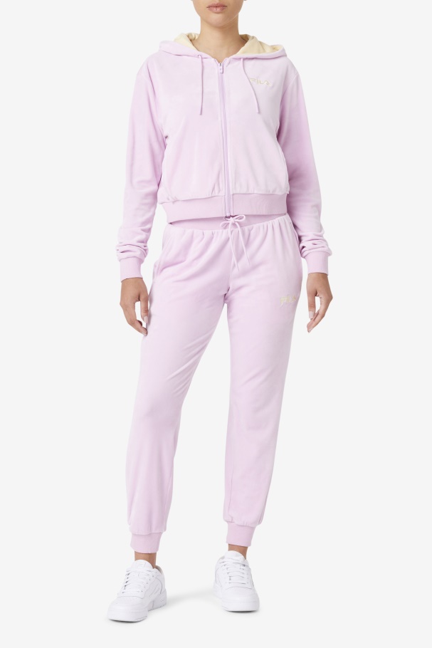 Fila UK Zura Velour Jogger Orchid