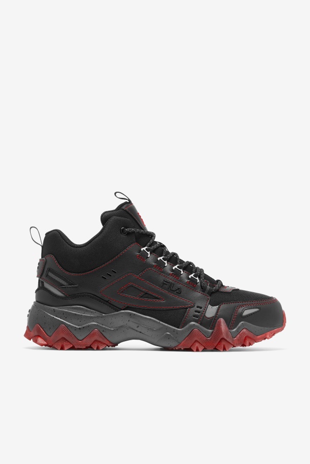 Men's Oakmont Tr Mid Black/Red Fila UK