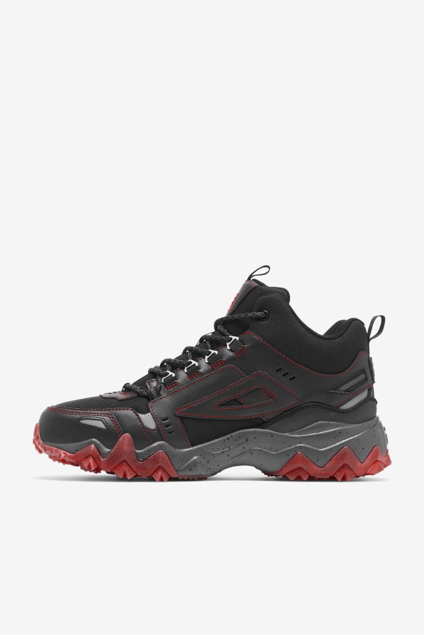 Men\'s Oakmont Tr Mid Black/Red Fila UK