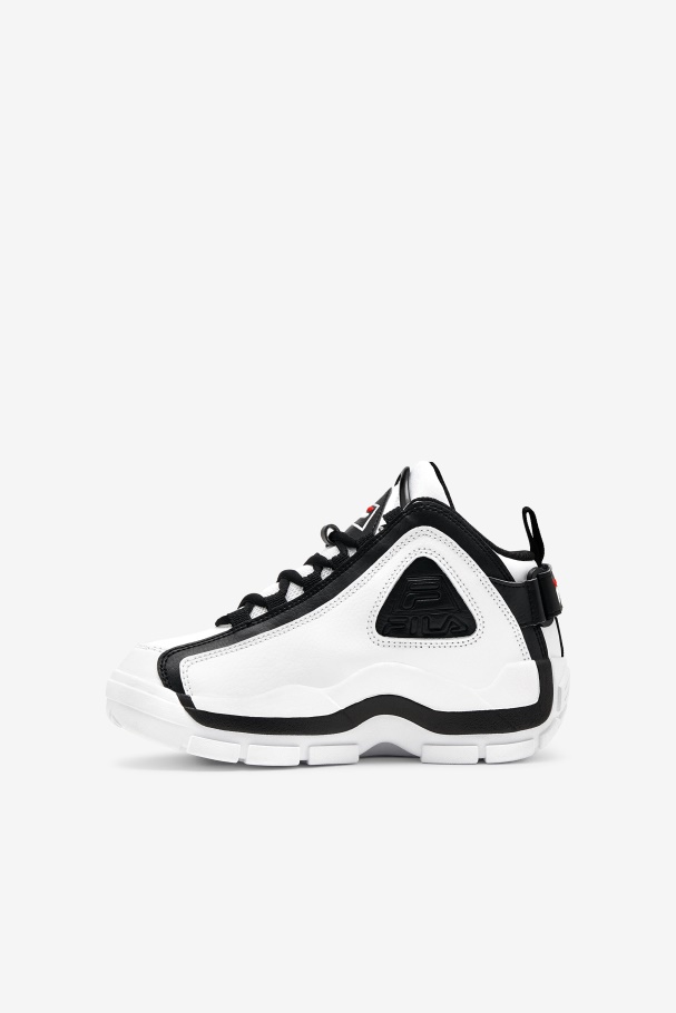 White/Black/Red Fila UK big kids\' Grant Hill 2