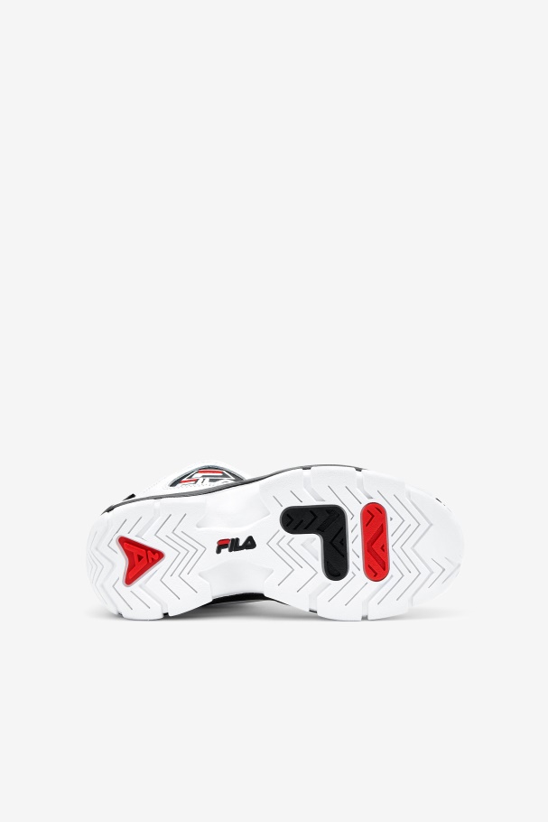 White/Black/Red Fila UK big kids\' Grant Hill 2
