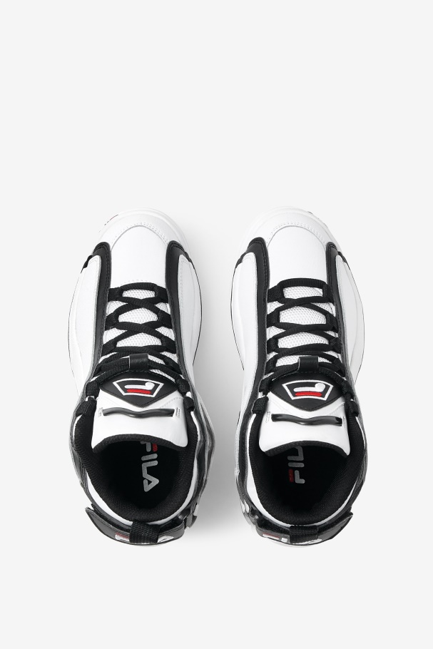 White/Black/Red Fila UK big kids\' Grant Hill 2