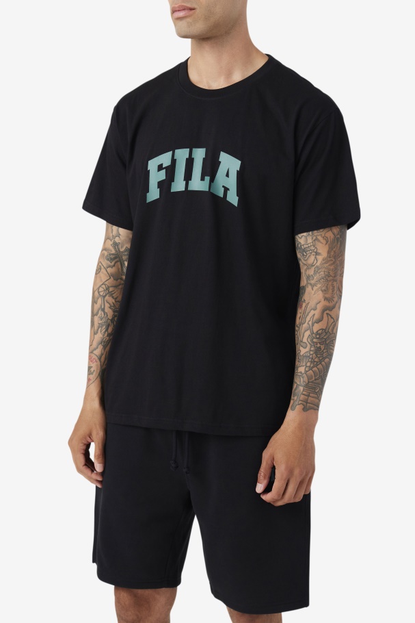 Cody Tee Black/Blue Spruce Fila UK