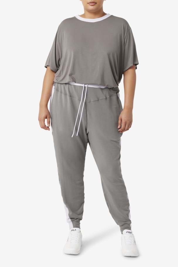 Fi-Lux Texture Jogger Fila UK Gargoyle/Lavender Blue
