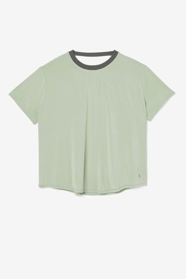 Fi-Lux Short Sleeve Top Basil/Thyme Fila UK
