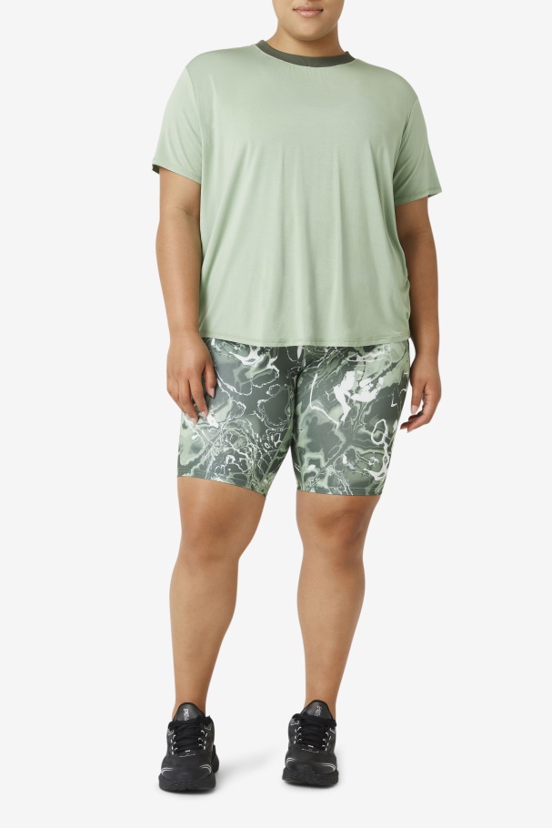 Fi-Lux Short Sleeve Top Basil/Thyme Fila UK