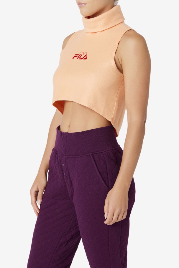 Eliana Cropped Neck Warmer Orange/Cayenne Fila UK