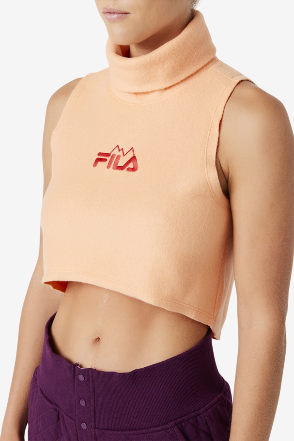 Eliana Cropped Neck Warmer Orange/Cayenne Fila UK