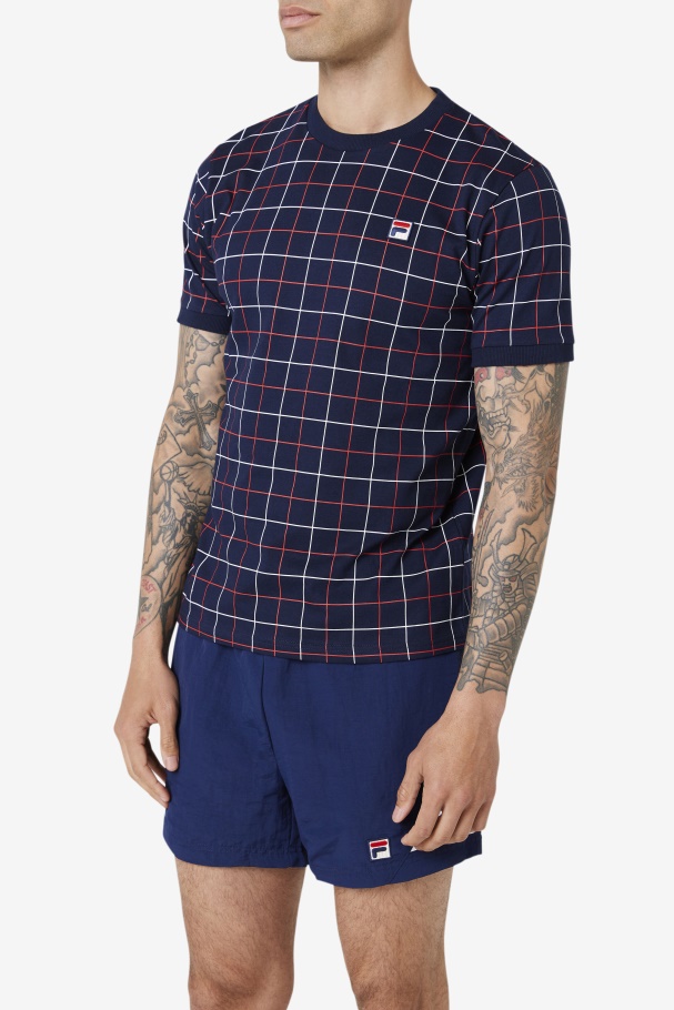 Casbian Crew Navy/Red/White Fila UK