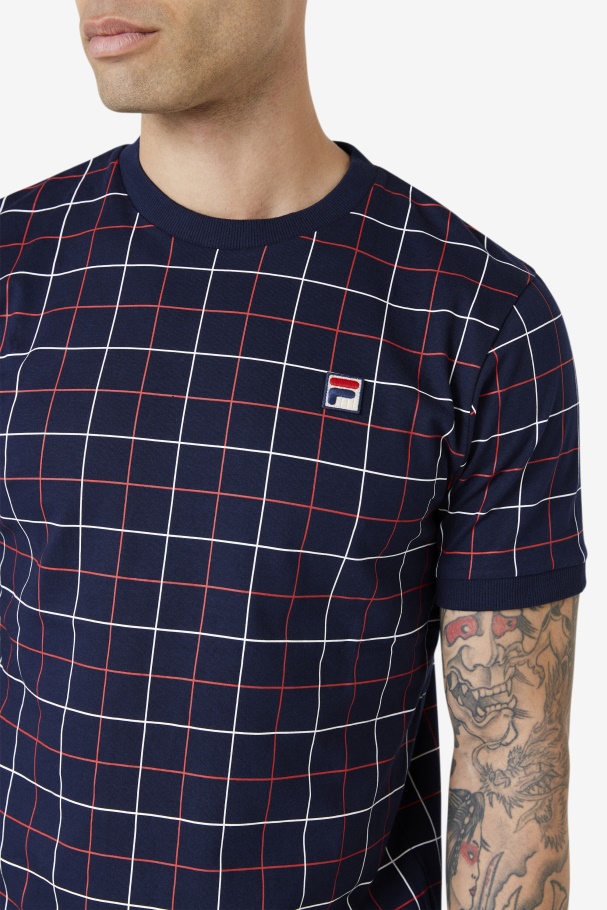 Casbian Crew Navy/Red/White Fila UK