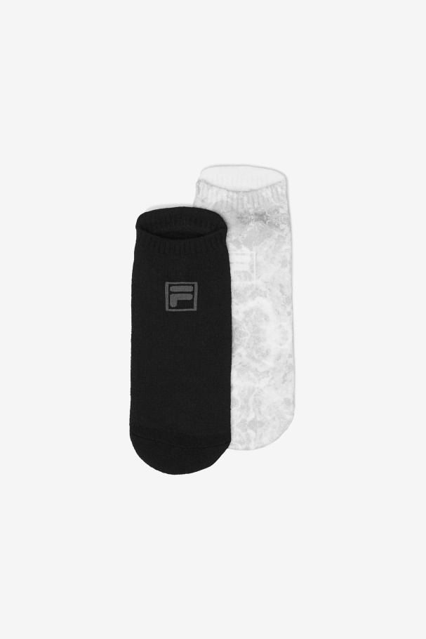 Women's Tie Dye Grip Sock 2-Pack Grey Multi Fila UK