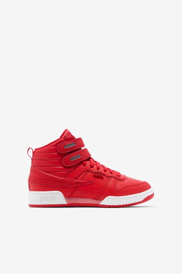 Big Kids' F-14 Red/White/Black Fila UK