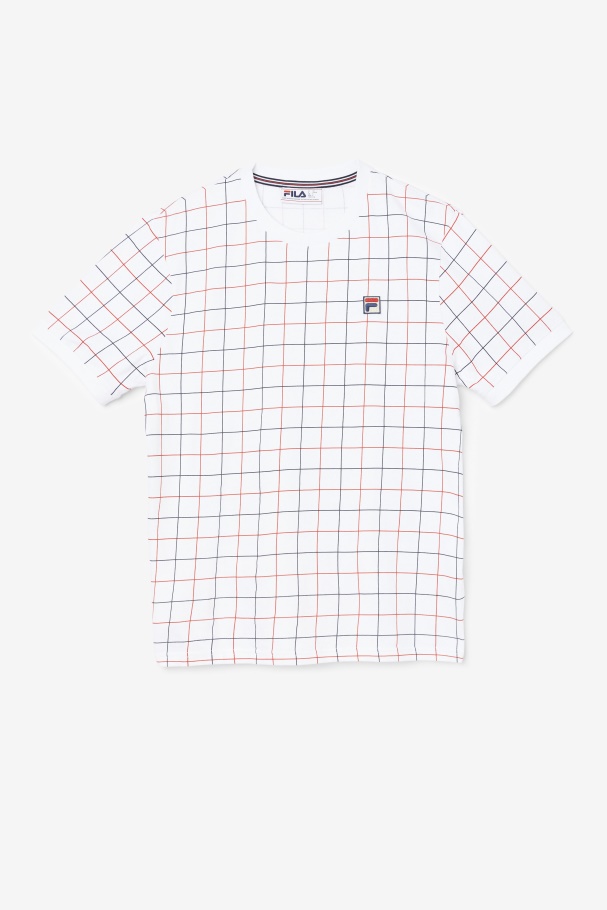 Fila UK White/Red/Navy Casbian Crew