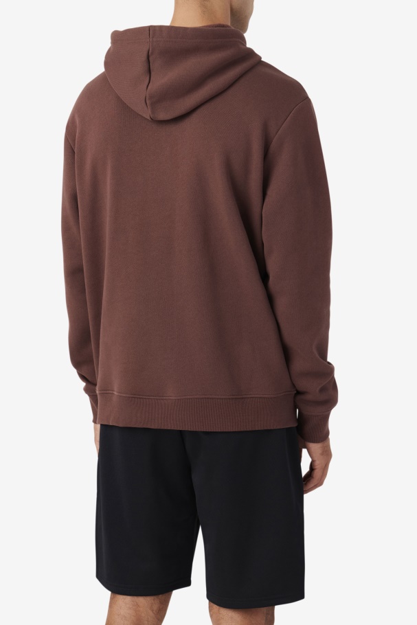 Brown Stone/Egret/Navy Fila UK Samari Hoodie