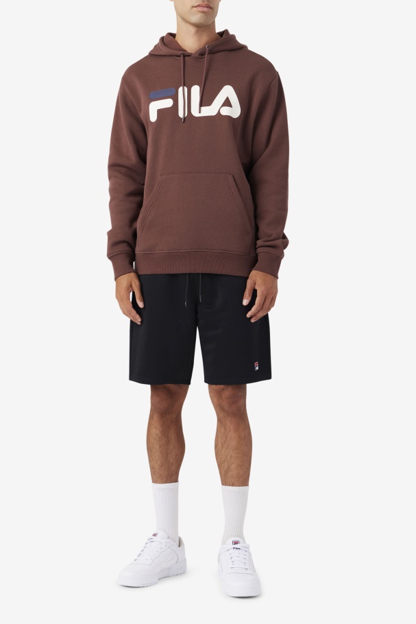 Brown Stone/Egret/Navy Fila UK Samari Hoodie