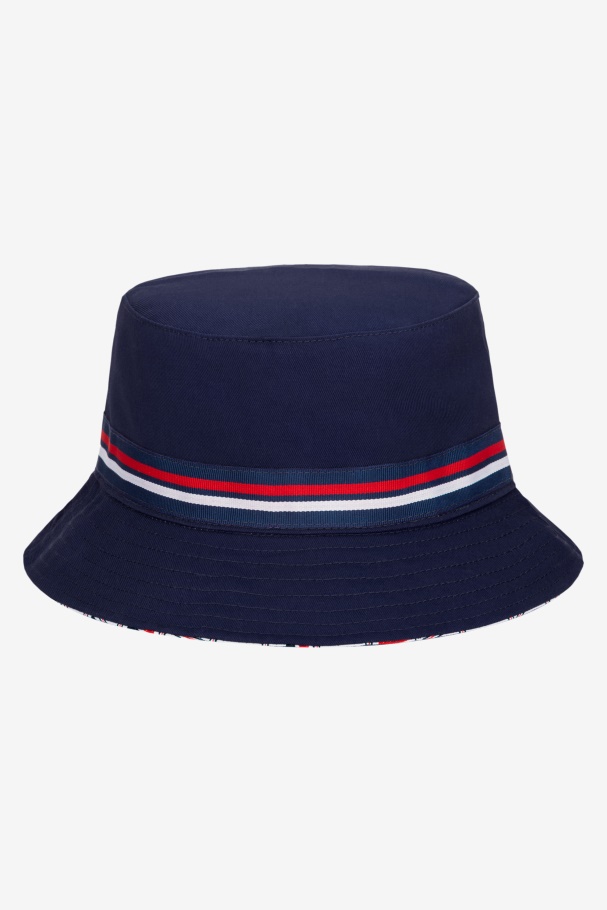 Peacoat Fila UK reversible bucket hat