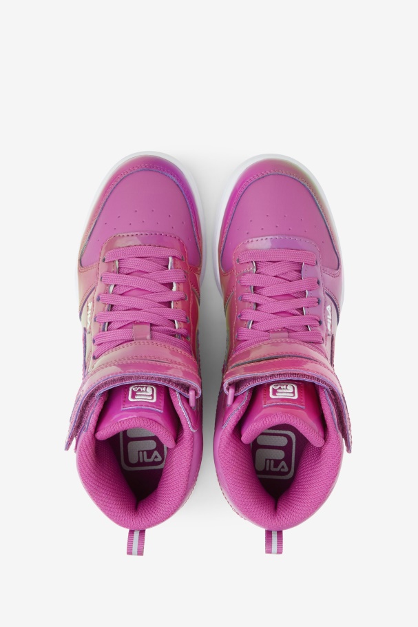 Iridescent/Purple/White Fila UK Little Kids\' F-14 Iridescent