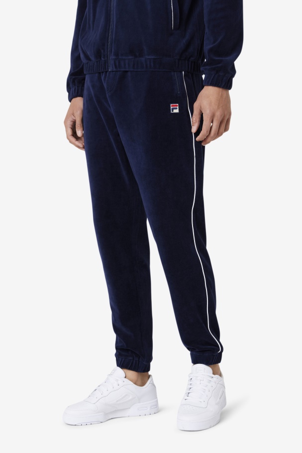 Lewis Velour Pant Navy/White Fila UK