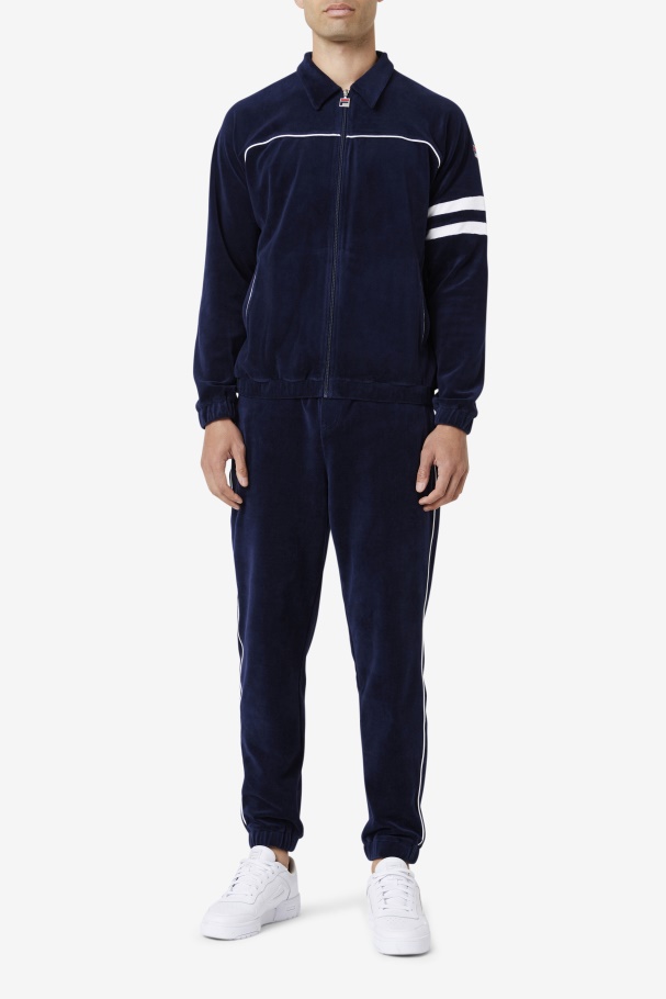 Lewis Velour Pant Navy/White Fila UK