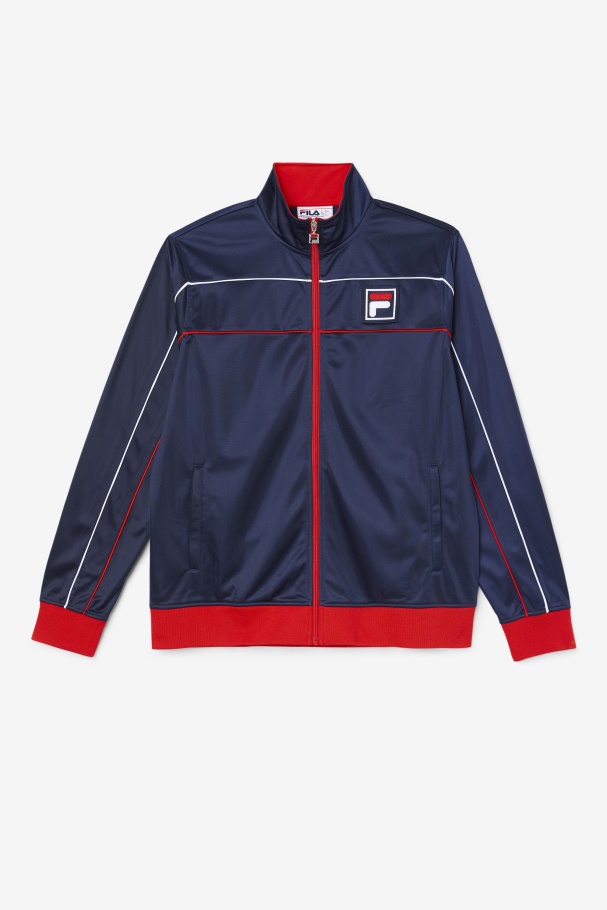 Fila UK Navy/Red/White Wayan Track Jacket