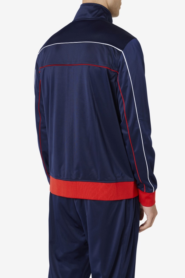 Fila UK Navy/Red/White Wayan Track Jacket