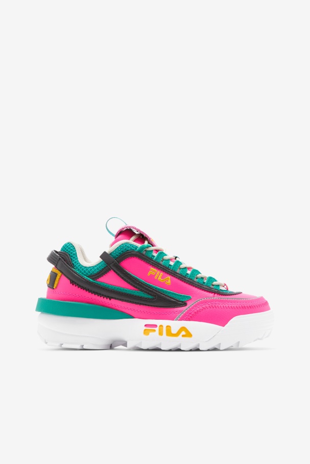 Women's Disruptor 2 EXP Fila UK Pink Glow/Gold/Gardenia